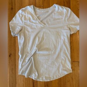 Light Blue V-Neck T-Shirt